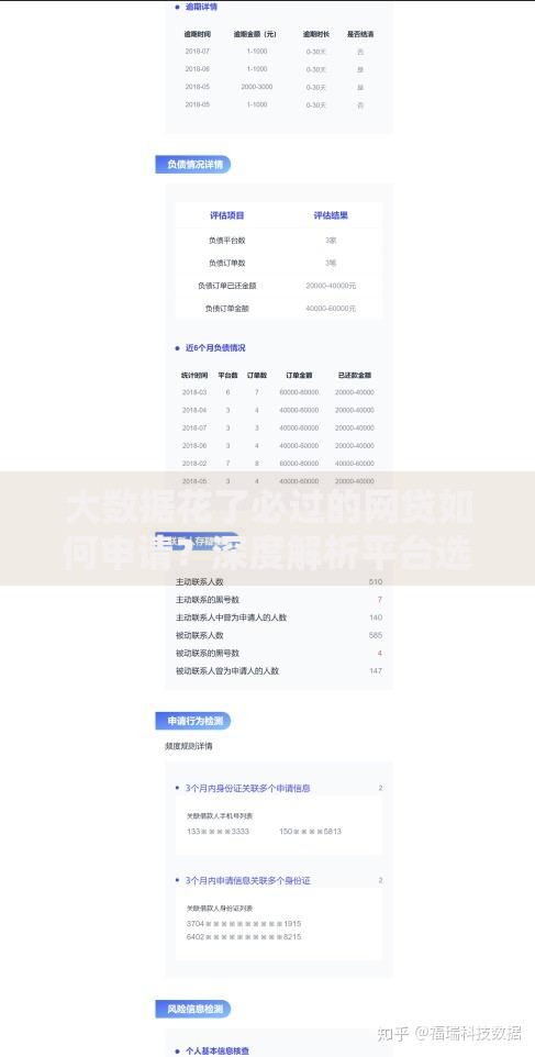 大数据花了必过的网贷如何申请？深度解析平台选择技巧