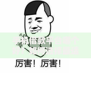 手机借款平台哪个好？如何选择最适合的借款平台