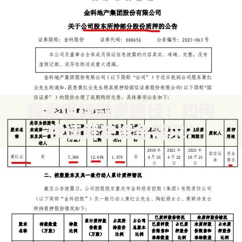 探索便捷融资途径：如何快速解决资金需求？