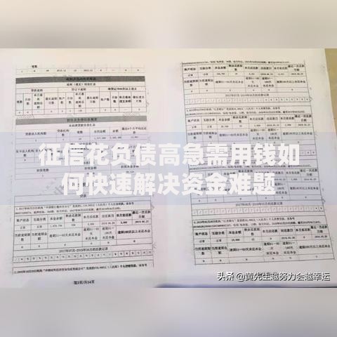 征信花负债高急需用钱如何快速解决资金难题