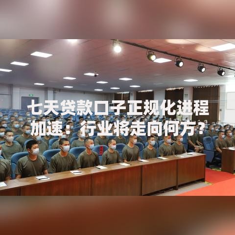 七天贷款口子正规化进程加速：行业将走向何方？