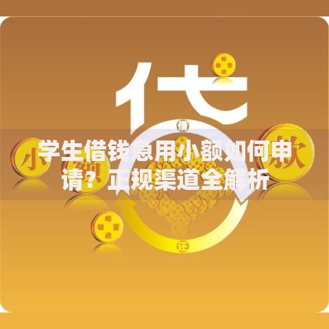 学生借钱急用小额如何申请？正规渠道全解析