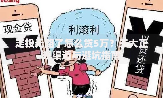 走投无路了怎么贷5万?三大正规渠道与避坑指南 走投无路了怎么贷5万?三大正规渠道与避坑指南