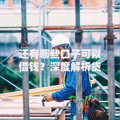 还有哪些口子可以借钱？深度解析贷款渠道与选择策略