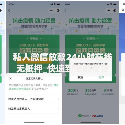 私人微信放款24小时在线无抵押_快速到账的借贷服务推荐