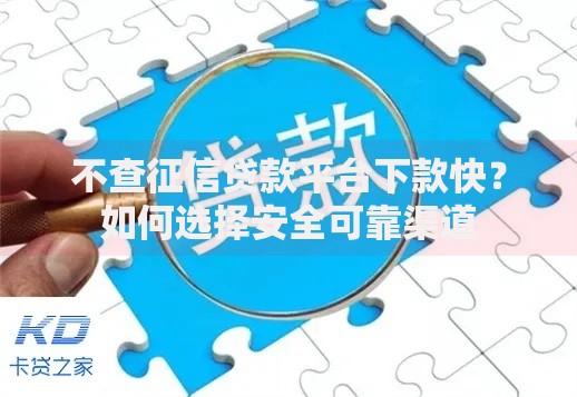 不查征信贷款平台下款快？如何选择安全可靠渠道