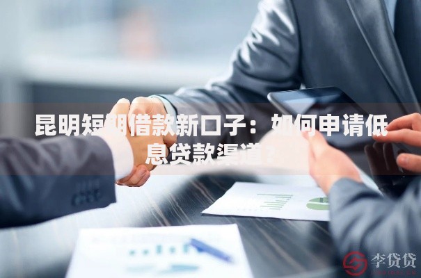 昆明短期借款新口子：如何申请低息贷款渠道？