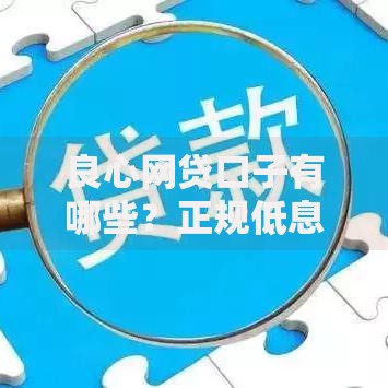 良心网贷口子有哪些？正规低息平台筛选指南