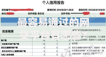 最容易通过的网贷平台有哪些？申请攻略全解析