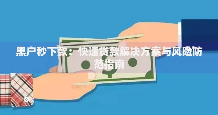 黑户秒下款：快速贷款解决方案与风险防范指南