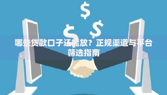 哪些贷款口子还能放？正规渠道与平台筛选指南