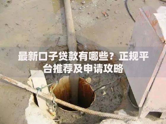 最新口子贷款有哪些？正规平台推荐及申请攻略