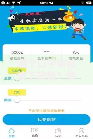 哪个口子审核快下款快？快速到账贷款渠道解析