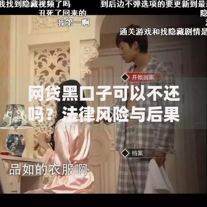 网贷黑口子可以不还吗？法律风险与后果深度解析