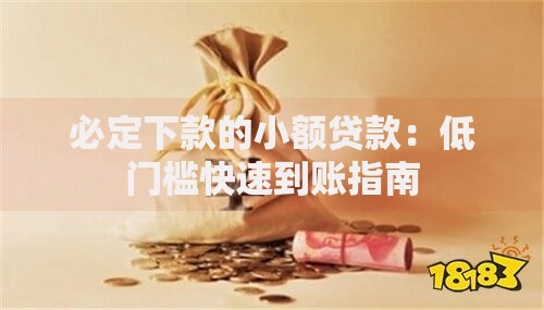 必定下款的小额贷款：低门槛快速到账指南