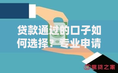 贷款通过的口子如何选择?专业申请指南解析 贷款通过的口子如何选择?专业申请指南解析