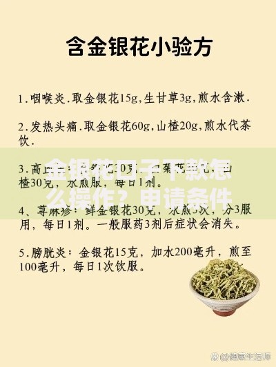 金银花口子下款怎么操作？申请条件与流程全解析