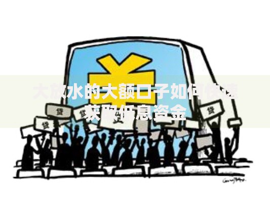 大放水的大额口子如何快速获取低息资金