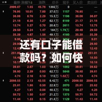 还有口子能借款吗？如何快速找到可靠渠道