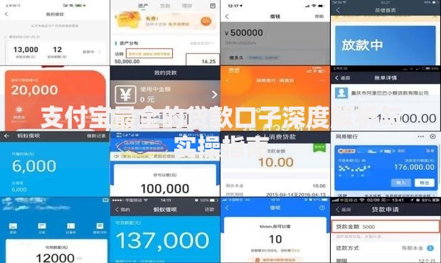 支付宝最全的贷款口子深度解析与实操指南