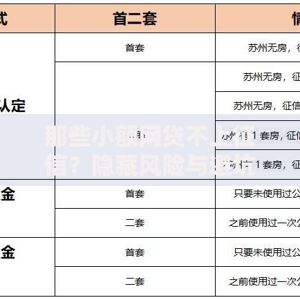 那些小额网贷不上征信？隐藏风险与避坑指南