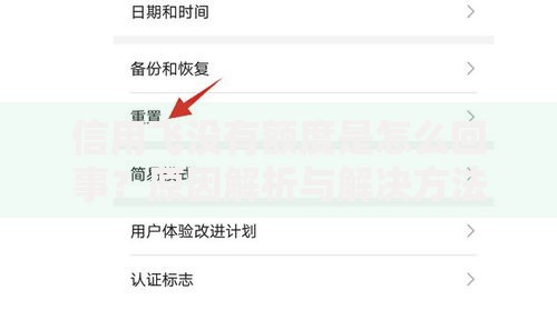 信用飞没有额度是怎么回事？原因解析与解决方法