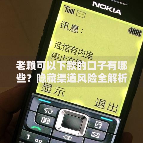 老赖可以下款的口子有哪些？隐藏渠道风险全解析