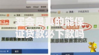 买会员真的能保证贷款必下款吗？深度解析会员服务真相