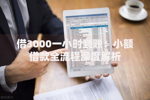 借3000一小时到账:小额借款全流程深度解析 借3000一小时到账:小额借款全流程深度解析