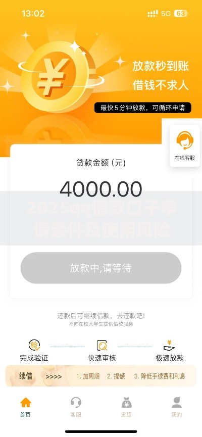 2025qq借款口子申请条件及使用风险深度解析