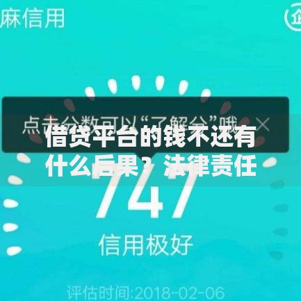 借贷平台的钱不还有什么后果？法律责任与应对措施解析