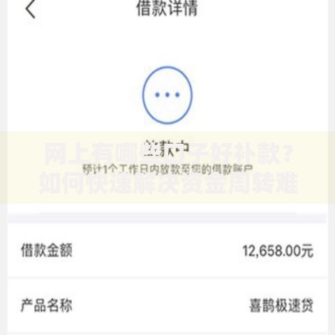 网上有哪些口子好补款？如何快速解决资金周转难题