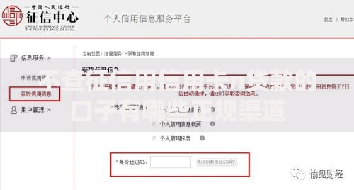 不查征信用信用卡n贷款的口子有哪些正规渠道