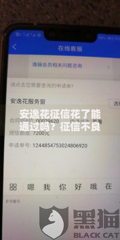 安逸花征信花了能通过吗？征信不良贷款审核指南