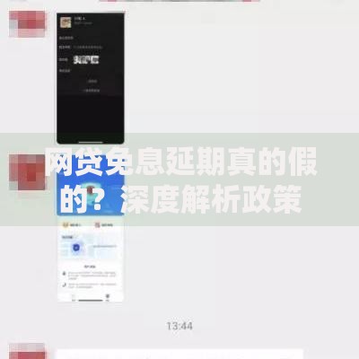 网贷免息延期真的假的？深度解析政策真伪与申请风险