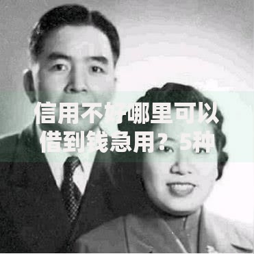 信用不好哪里可以借到钱急用?5种可靠借款渠道解析 信用不好哪里可以借到钱急用?5种可靠借款渠道解析
