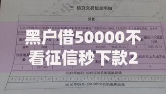 黑户借50000不看征信秒下款2025如何申请？安全风险深度解析
