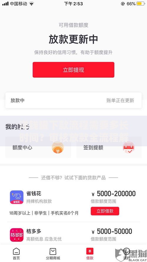 洋钱罐下款流程需要多长时间？审核放款全流程解析