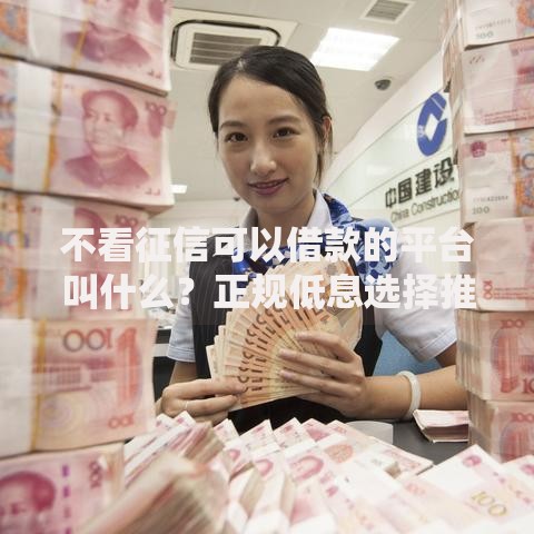 不看征信可以借款的平台叫什么？正规低息选择推荐