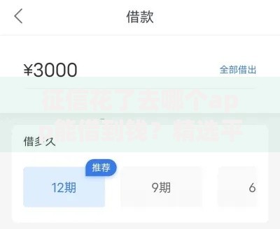 征信花了去哪个app能借到钱？精选平台解析与借款技巧