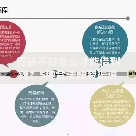 征信不好怎么才能借到钱？5种合法融资渠道及操作技巧