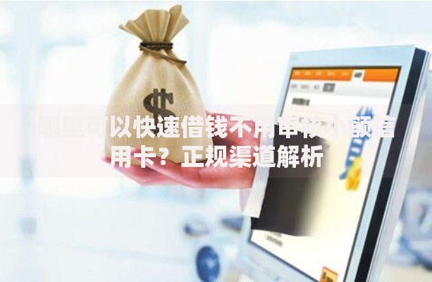哪里可以快速借钱不用审核小额信用卡？正规渠道解析
