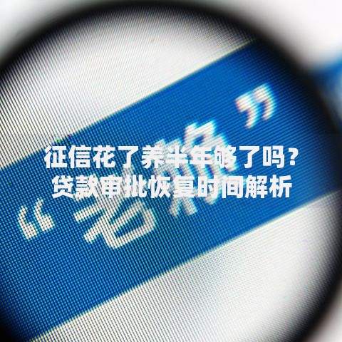 征信花了养半年够了吗?贷款审批恢复时间解析 征信花了养半年够了吗?贷款审批恢复时间解析