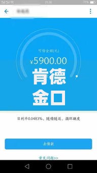 肯德金口子是哪个系列？深度解析贷款产品归属与特性