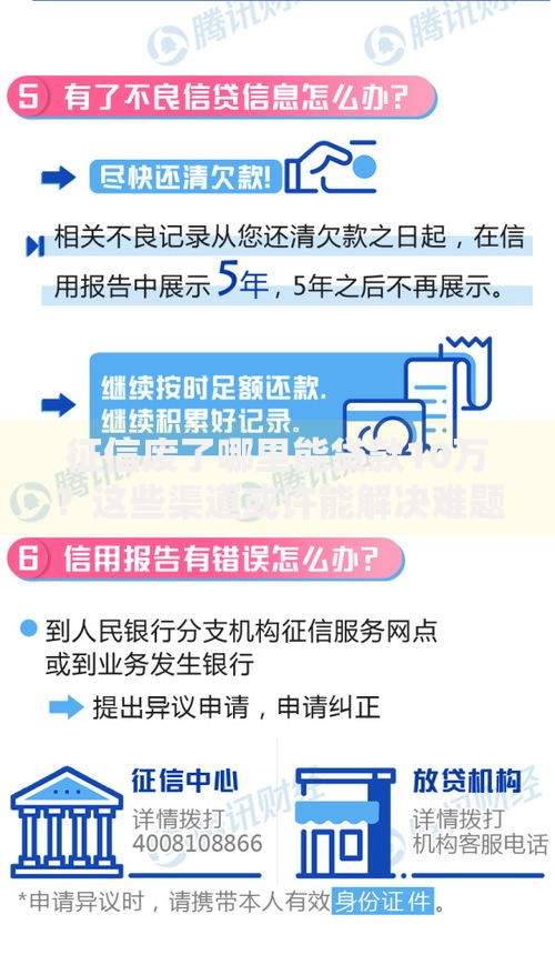征信废了哪里能贷款10万？这些渠道或许能解决难题