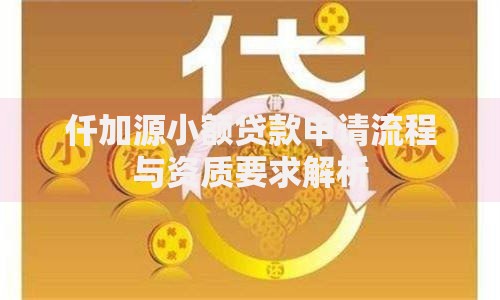 仟加源小额贷款申请流程与资质要求解析