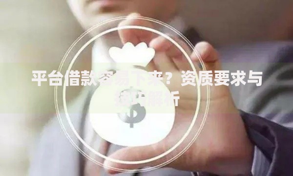 平台借款容易下来？资质要求与技巧解析