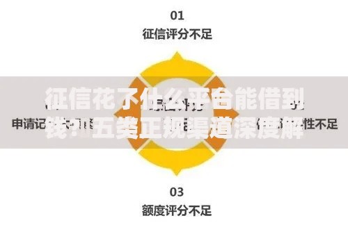 征信花了什么平台能借到钱？五类正规渠道深度解析