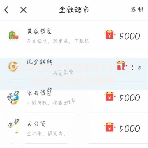 2025夜间下款的714口子风险与申请全解析