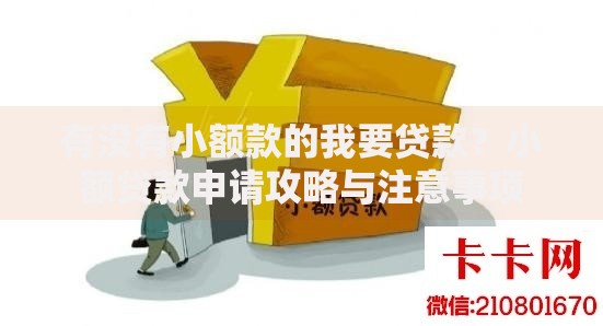 有没有小额款的我要贷款？小额贷款申请攻略与注意事项